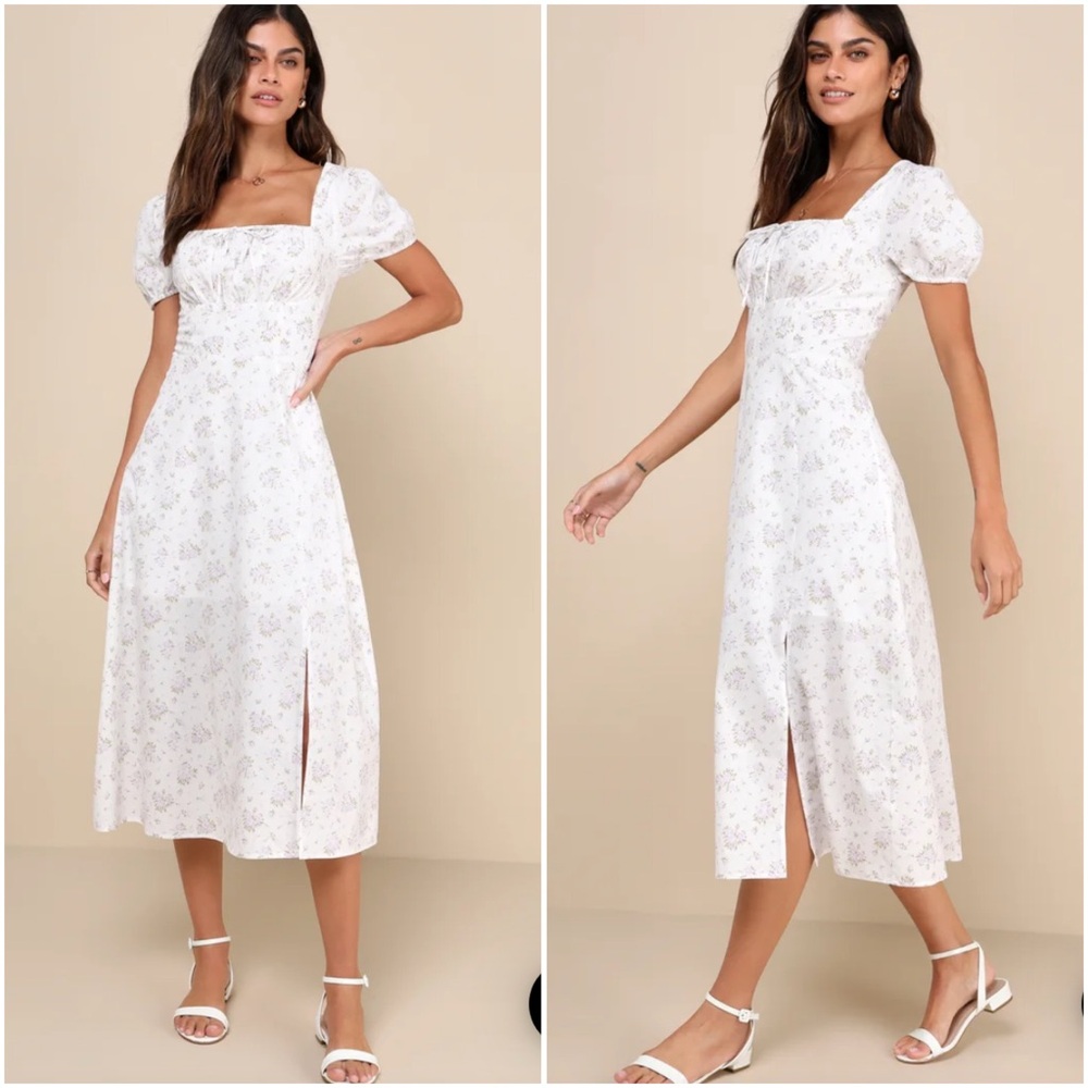 Lulus Lavender Midi Dress